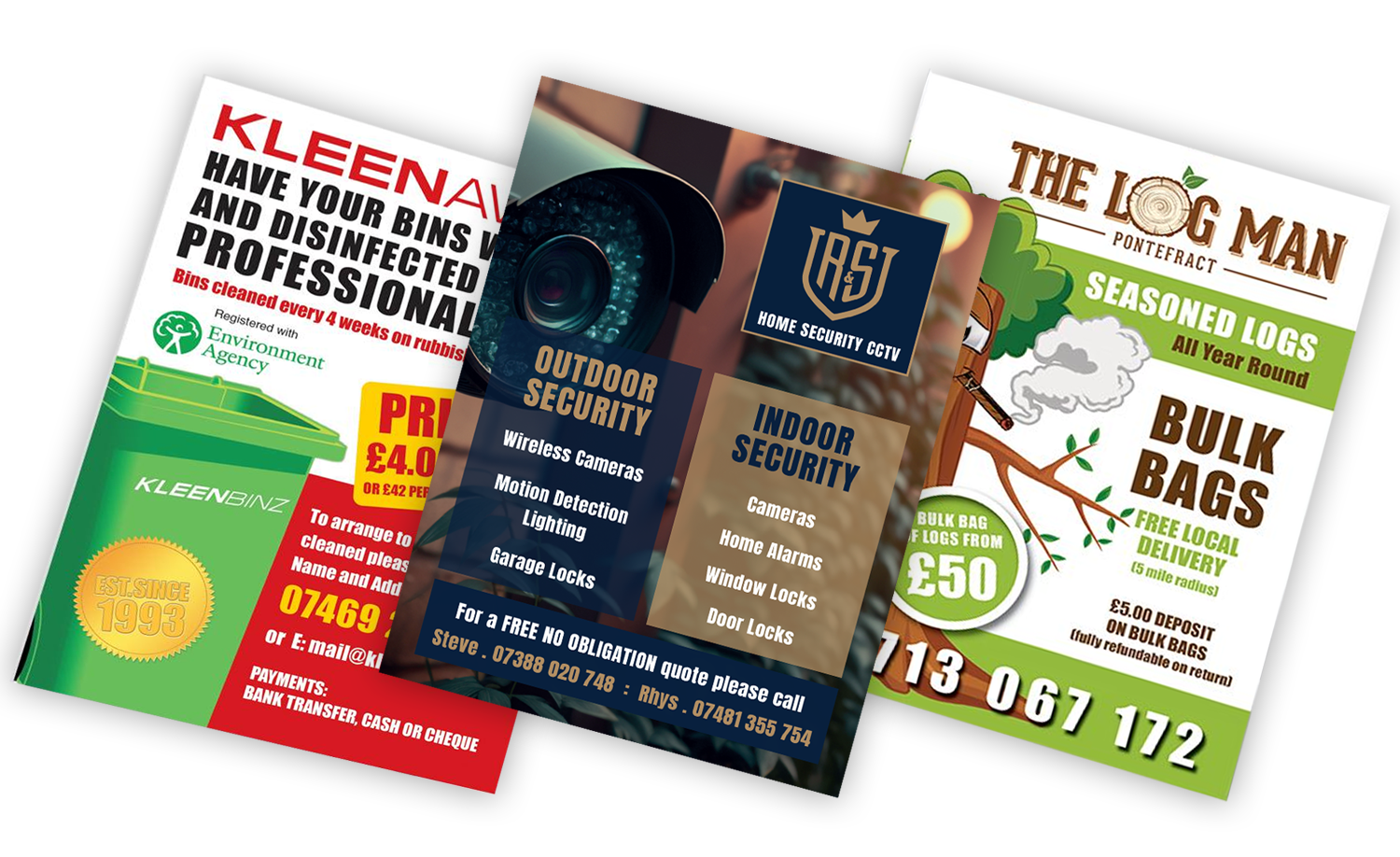 leaflets from carter and jackson pontefract