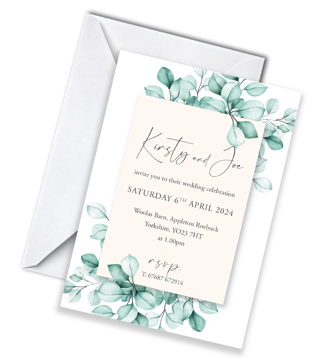 A6 Invitations A5 personalised invitations carter and jackson printers pontefract
