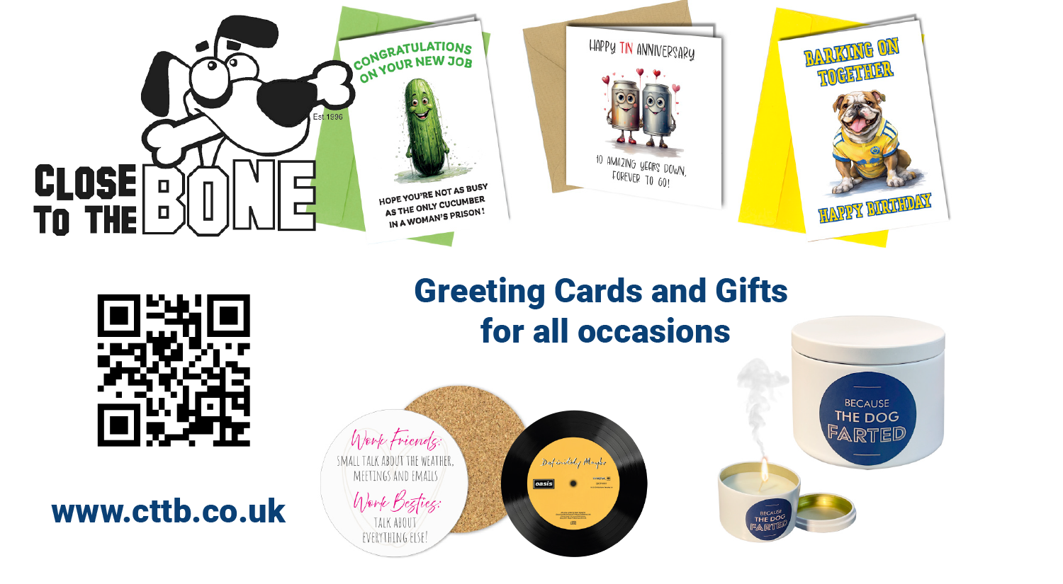 cttb2 Close to the Bone greeting cards and gifts